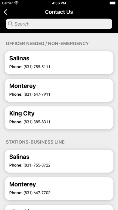 Monterey County Sheriff Screenshot