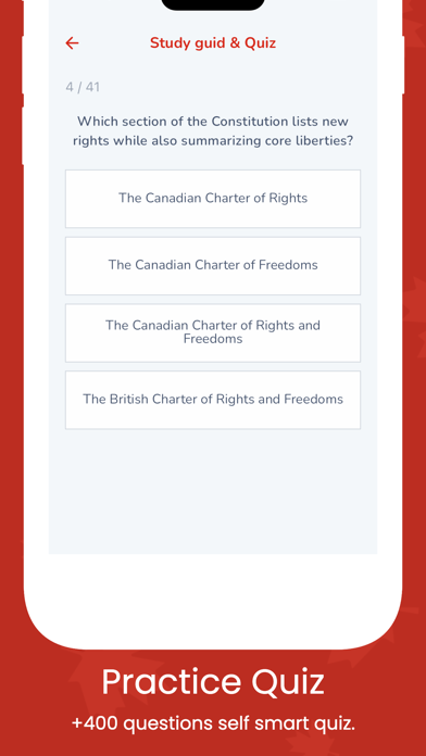 Discover Canada Test 2025 Screenshot