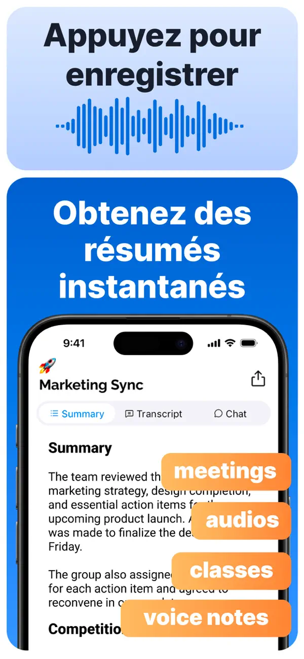 Screenshot #2 pour Summary: Notes avec IA