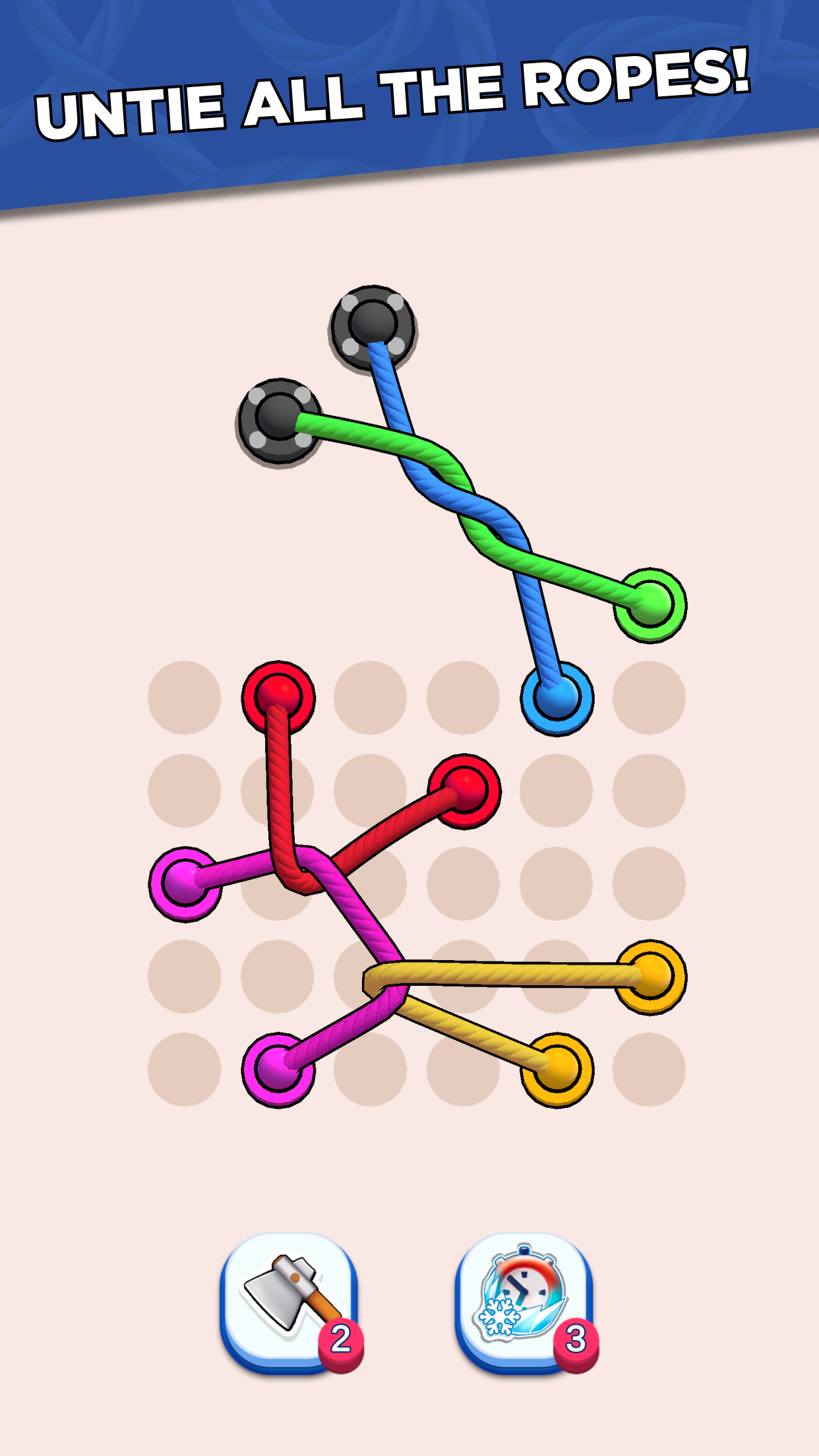 Twisted Ropes: Untangle 3D screenshot 1