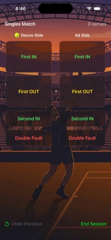 Serve Report iPhone screenshot