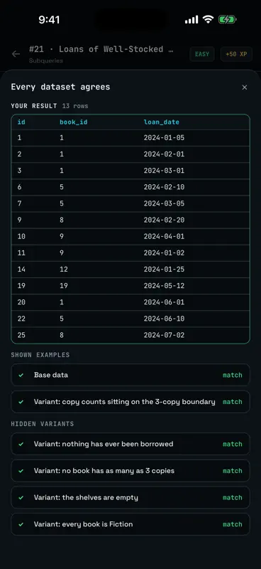SQL Challenge screenshot 4 of 5