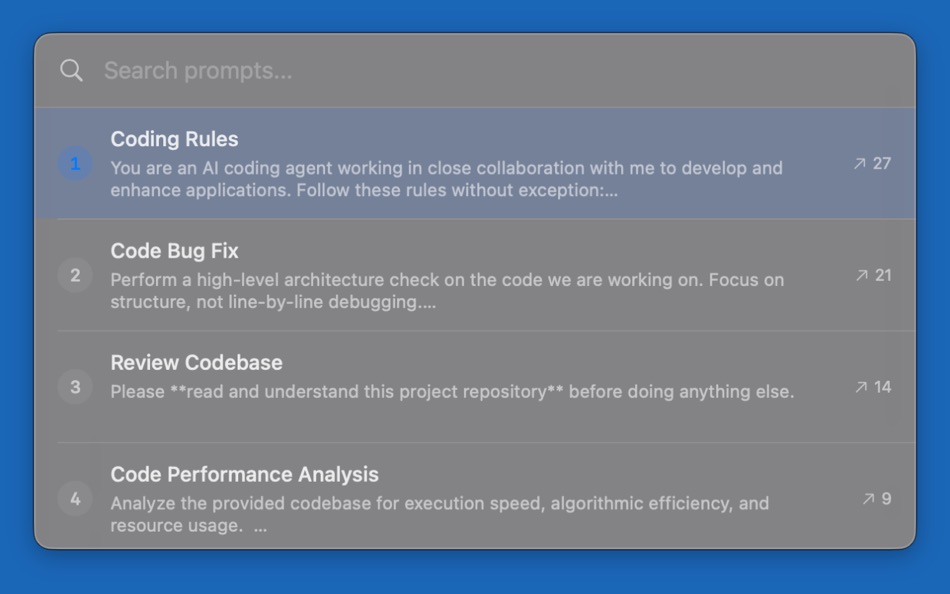 #2. PromptBind (macOS) بواسطة: Megan Holstein