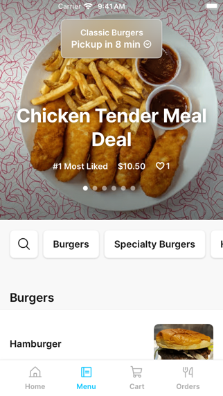 Classic Burgers iPhone screenshot 2 - Food & Drink app