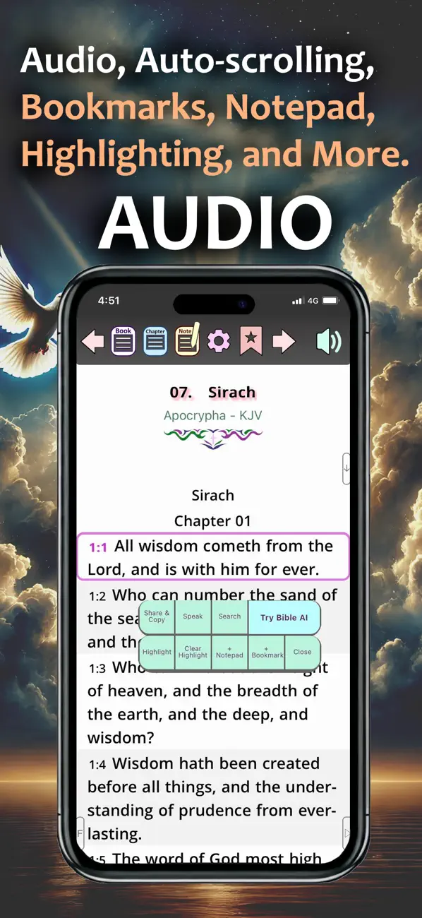 Screenshot #2 pour Apocrypha PRO: NO ADS! (Bible)