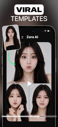 Zora AI - AI Video Generator iPhone screenshot