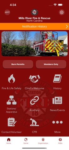 Mills River Fire & Rescue iPhone screenshot