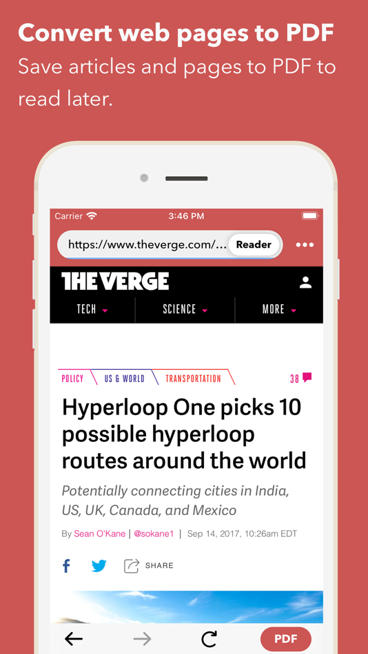 #1. Web to PDF Converter & Reader (iOS) Podle: DIGISET LLC