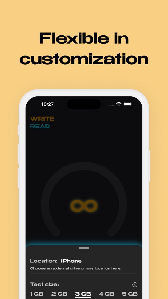 #1. Diskio - Disk Speed Analyzer (iOS) By: Sergii Khliustin