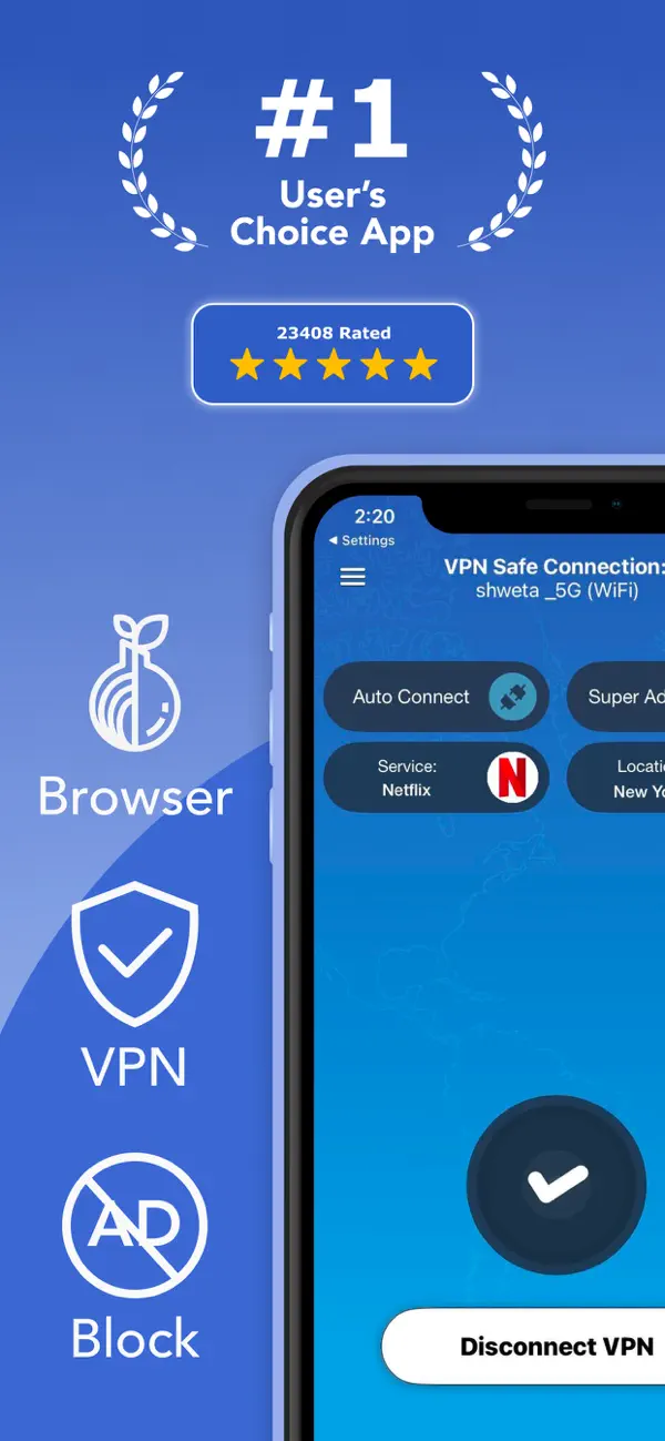 Screenshot #1 pour Onion Browser: Private VPN