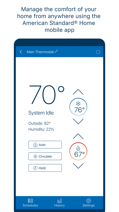 American Standard® Home Screenshot