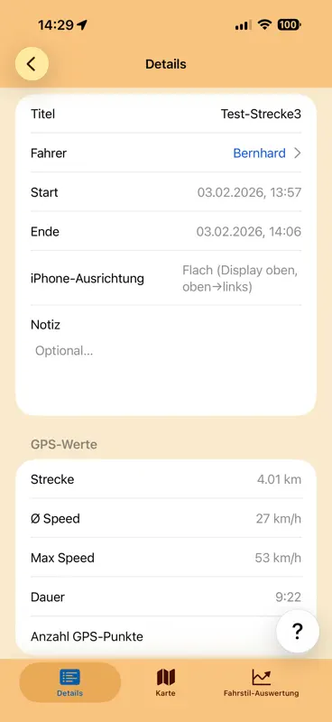HB-FahrstilAnalyse screenshot 2 of 9
