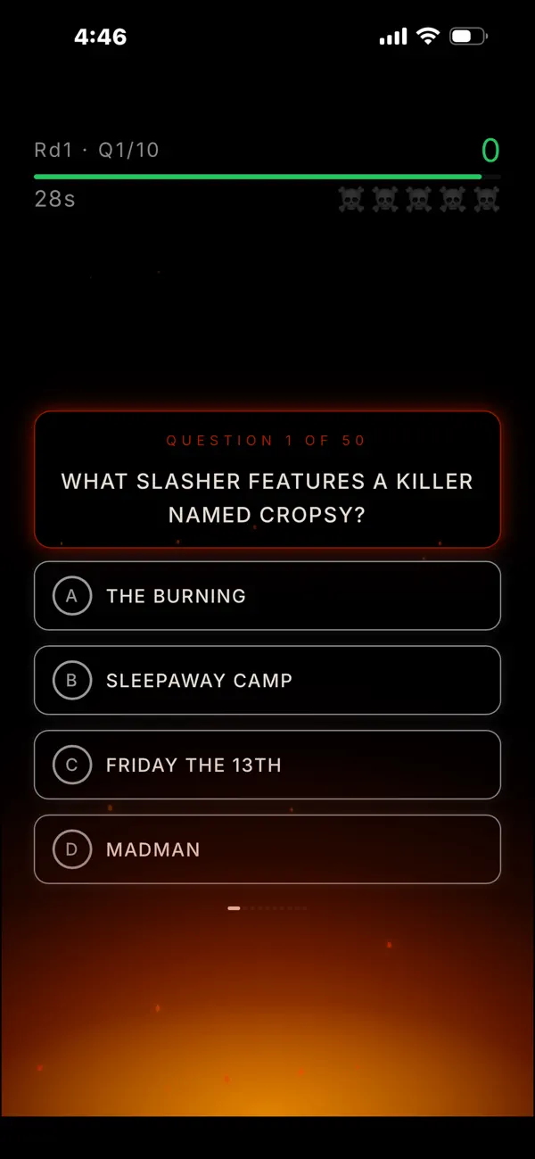 Screenshot #2 pour Horror Trivia by Sinister