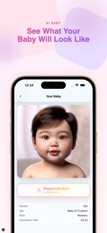 AI Baby Generator: Future iPhone screenshot