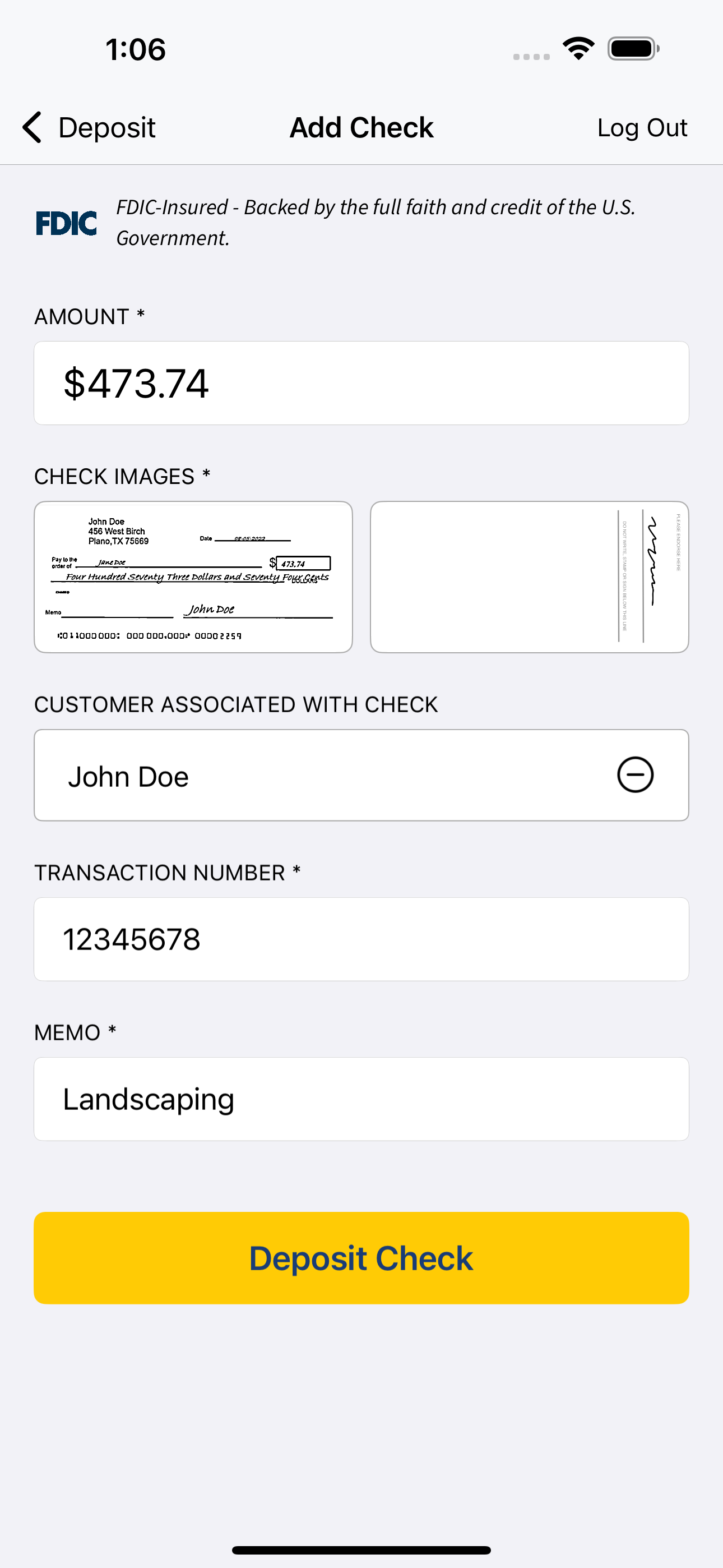 CLB&T Business Mobile Deposit