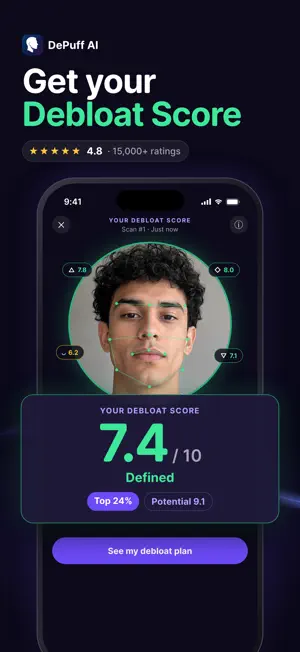 Depuff AI - Debloat your face screenshot 1