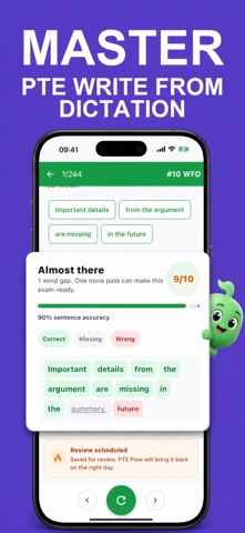 PTE Flow: WFD Practice Screenshot 1 of 5