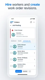 SAP Fieldglass Manager Hub iphone bilder 3