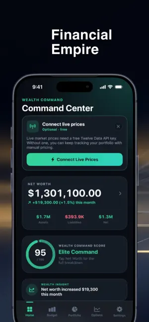Wealth Command Center screenshot 2