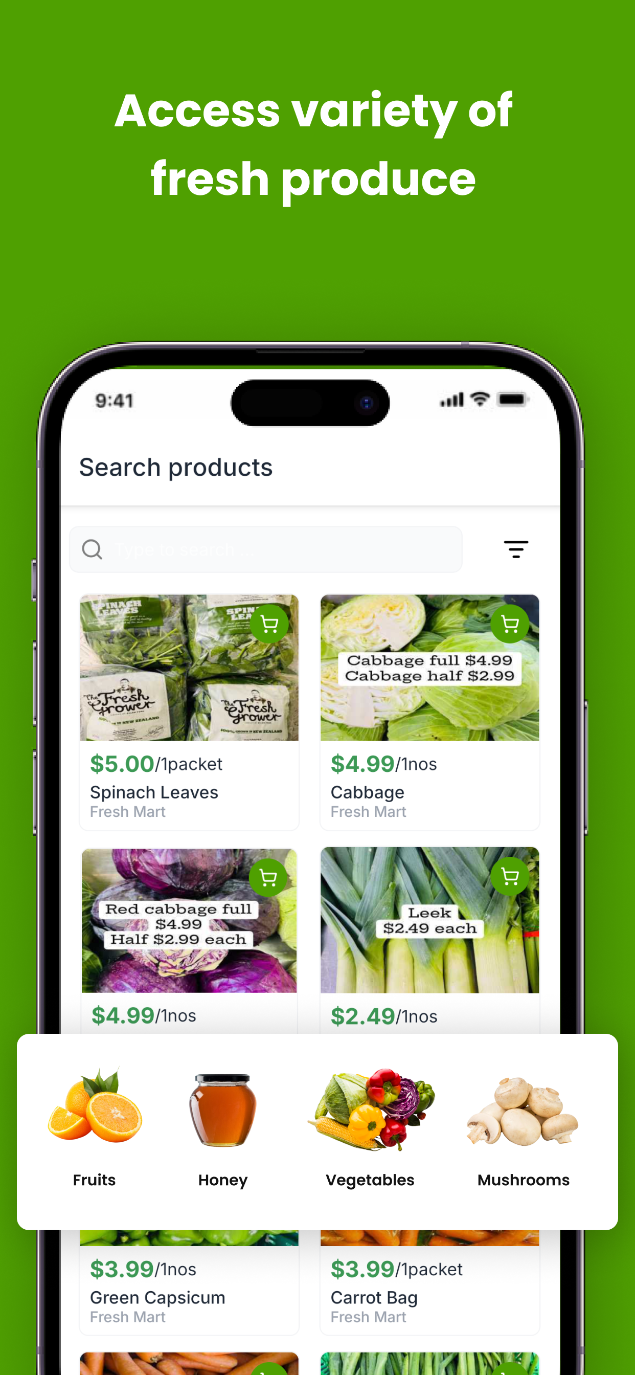 Green Whanau: Fresh Produce