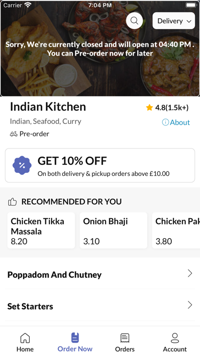 Indian Kitchen Waterfoot Screenshot