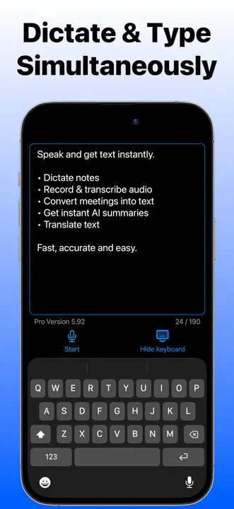 Speech to Text Dictation AI: Screenshot 4 von 6