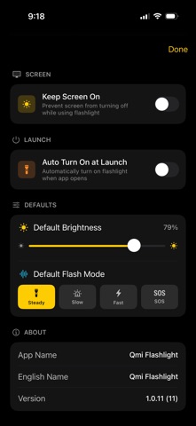 Qmi Flashlight screenshot
