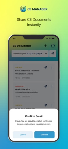 Dental CE Manager screenshot