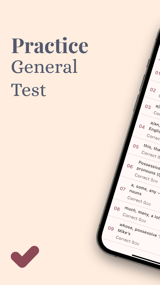 #1. English Grammar Test & Quiz (iOS) 由: Quang Thang Le
