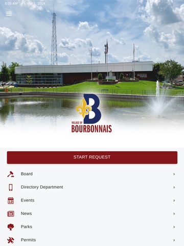 My BourbonnAid iPad screenshot