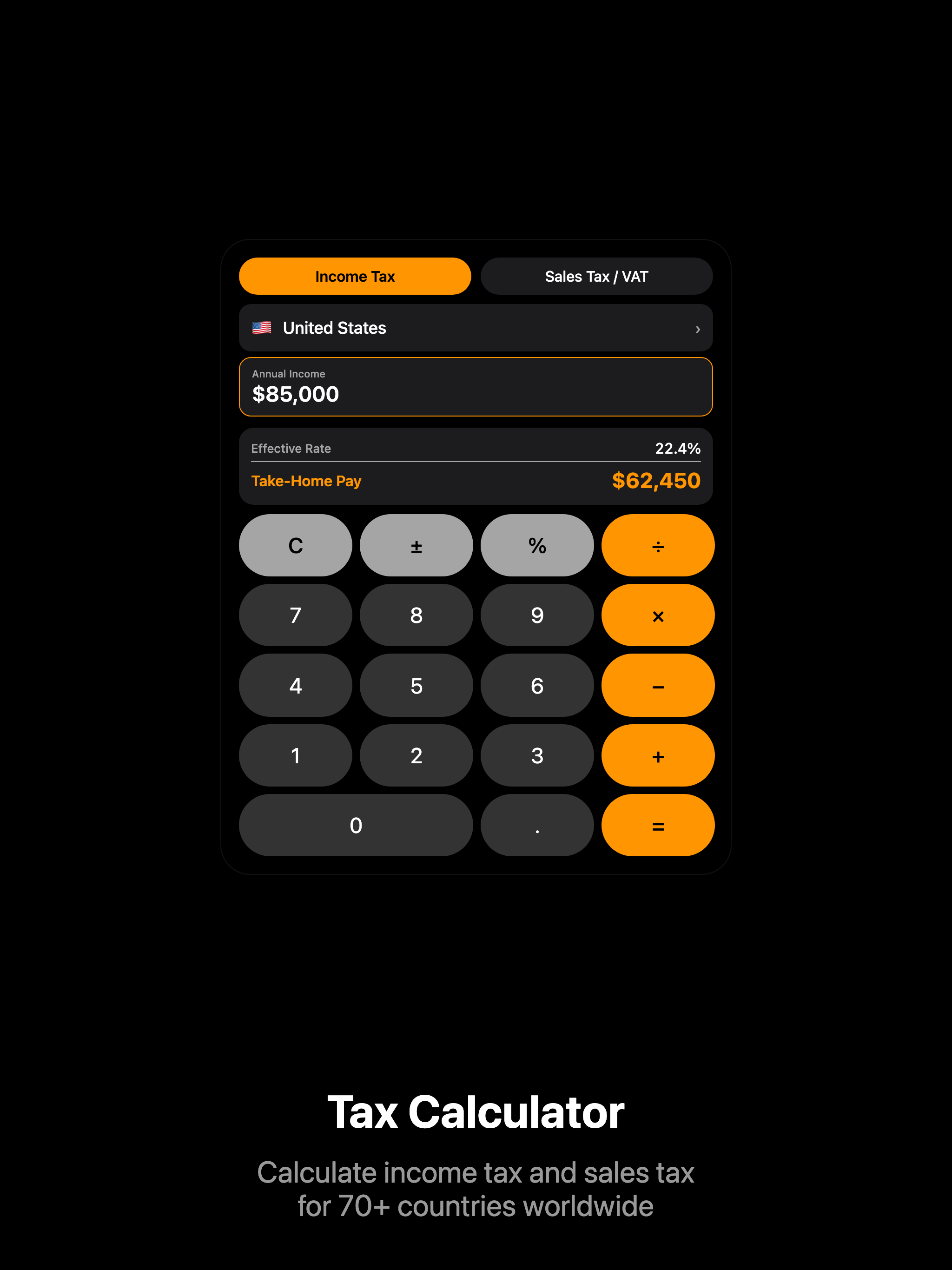 Calculator: Scientific+Tax