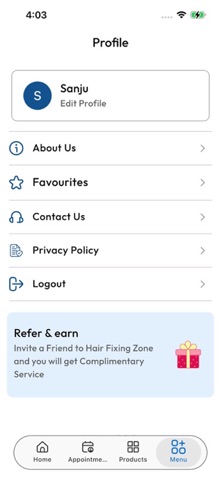 HairFixingZone iPhone screenshot
