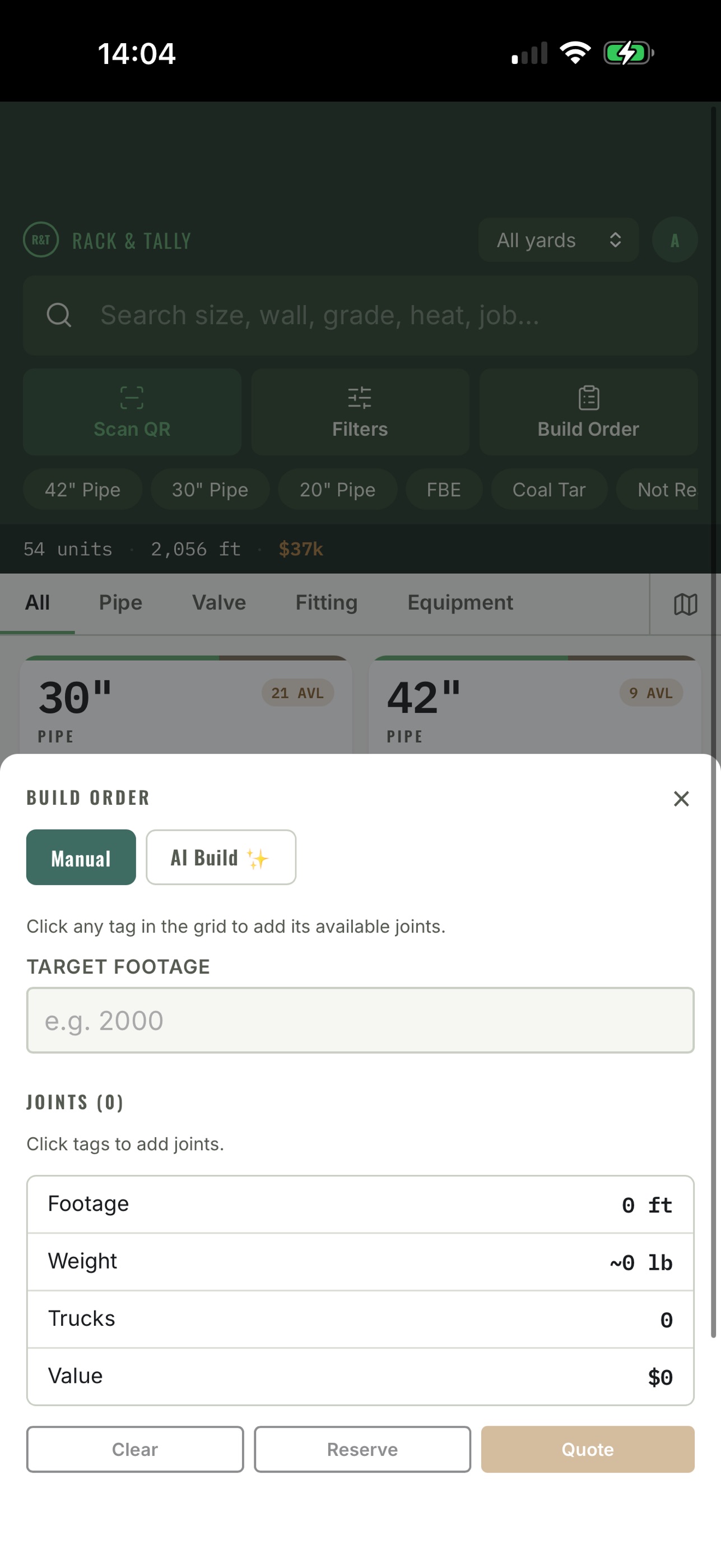 Screenshot 1 of Rack & Tally