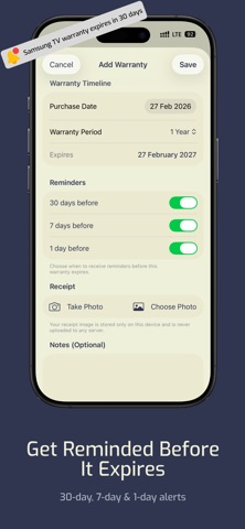 Warranty Claim Assistant iPhone screenshot
