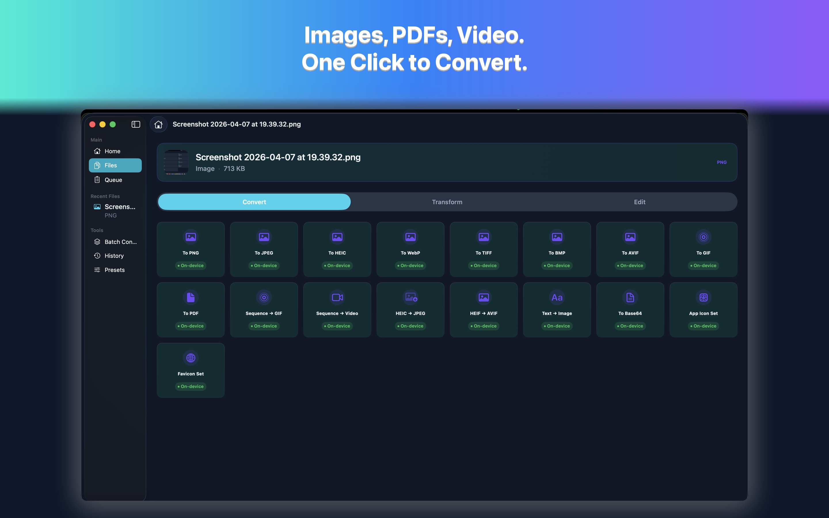 Filemorph: Convert & Edit