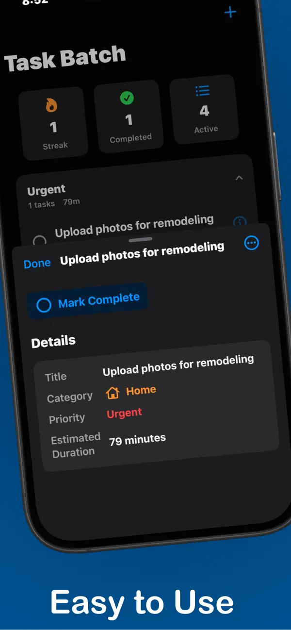 #1. Task Batch (iOS) Von: Jennifer Wu