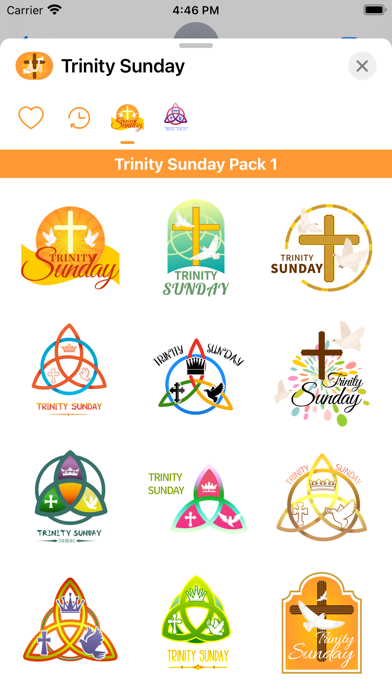 Screenshot #1 pour Trinity Sunday Stickers