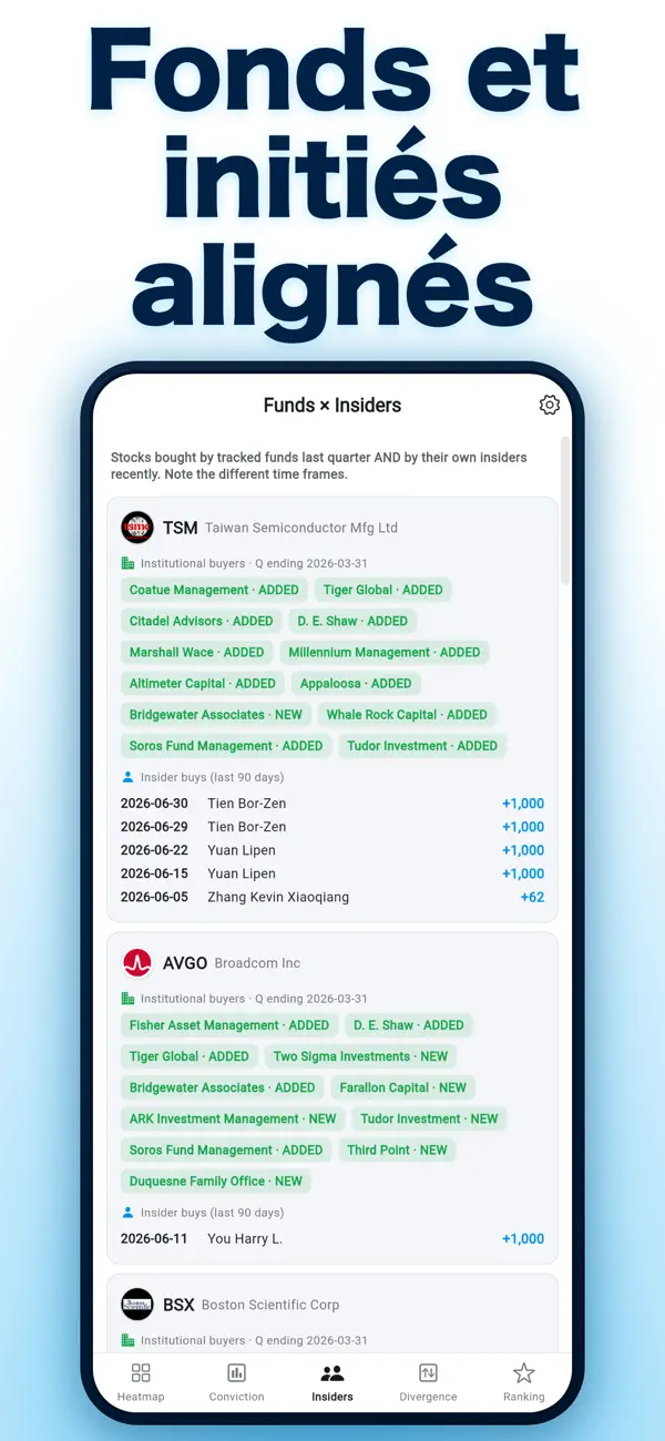 Screenshot #3 pour WhaleSignals : Suivi 13F