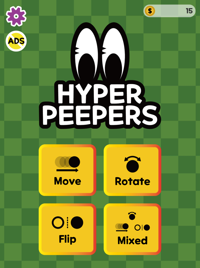 test de la vue  Hyper Peepers