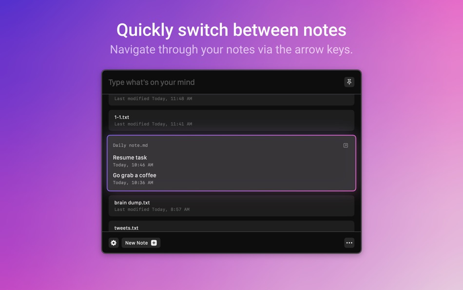 #5. Quick Note Taking – Type (macOS) 来自: Papercones Inc.