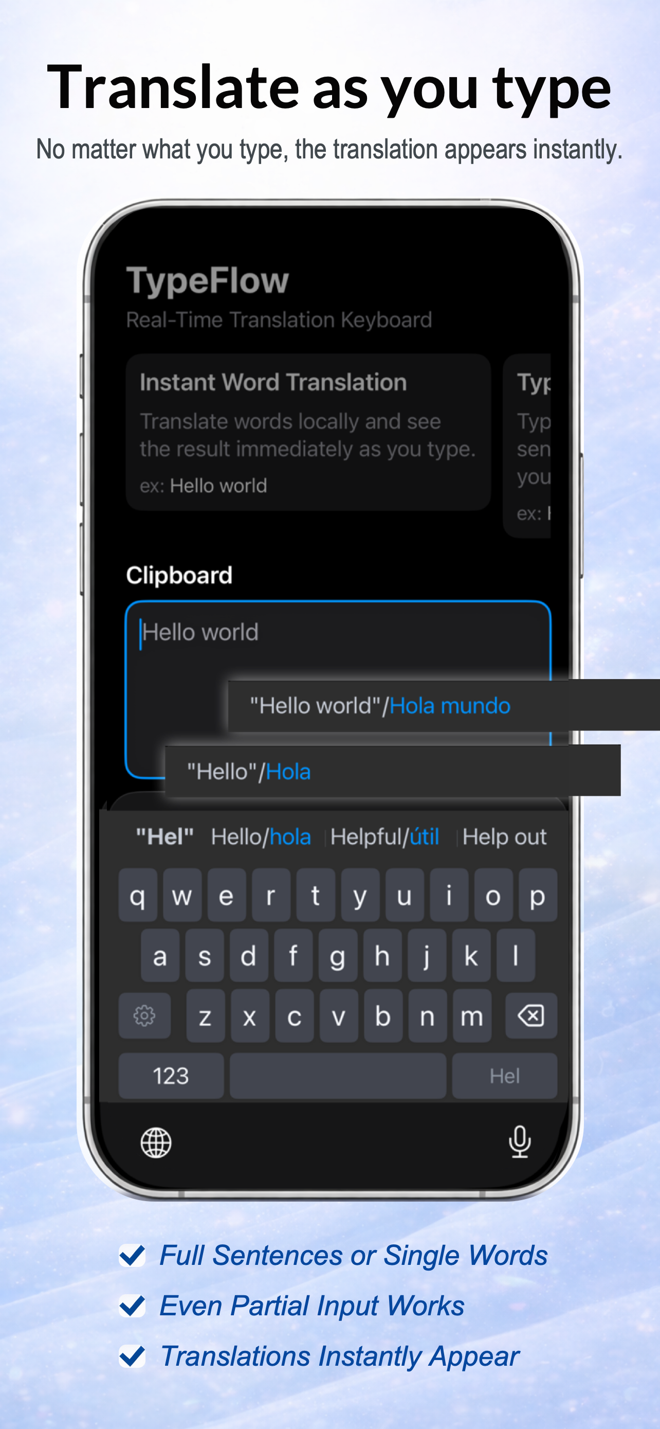 TypeFlow Spanish screenshot 4