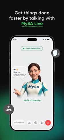 MySA : My Smart AI Assistant iPhone screenshot