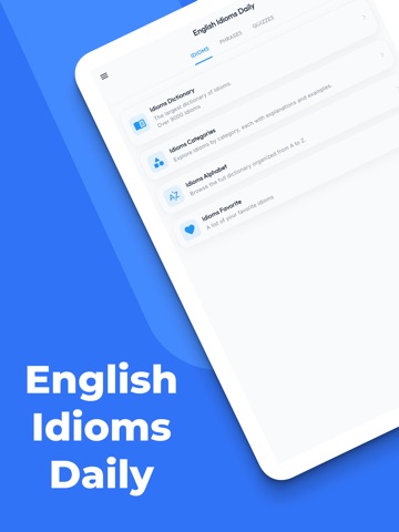 English Idioms Daily iPad screenshot