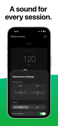 Strumflow: Tuner & Metronome iPhone screenshot