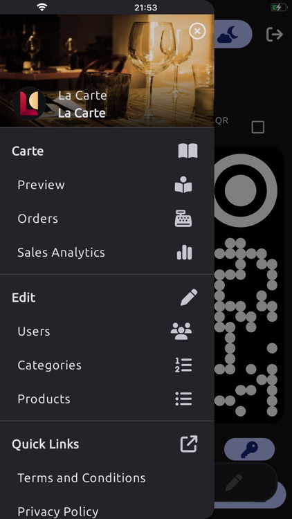 La Carte - Digital QR Menu