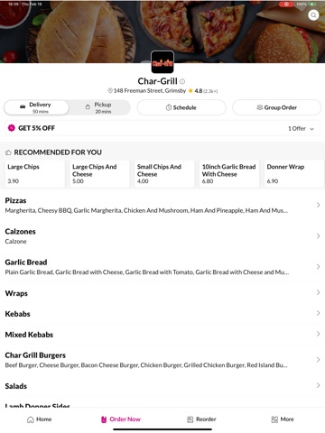 Char-Grill iPad screenshot