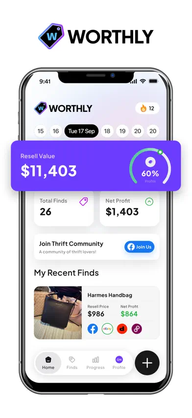 Worthly - Thrift & Profit screenshot 1