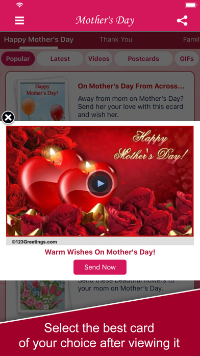 Screenshot #2 pour Mother's Day eCard & Greetings