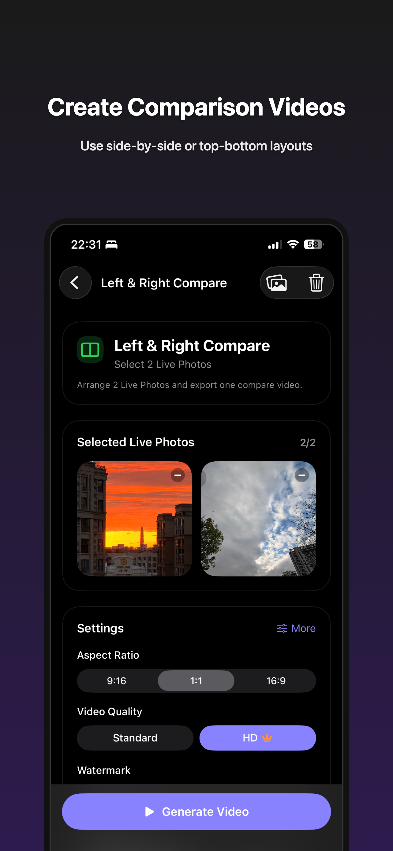 LiveCollage: Live Photo Video