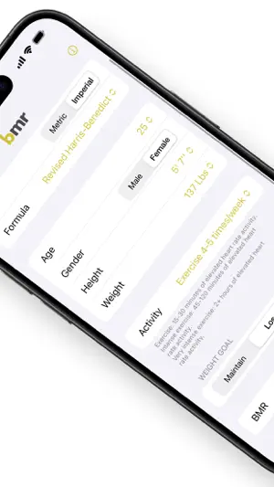 BMR - Basal Metabolic Rate screenshot 2